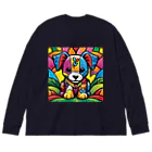 dcgnori／ワンコ画像の西海岸のワンコ Big Long Sleeve T-Shirt