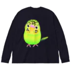 Lily bird（リリーバード）のうるうる黄緑ジャンボ① Big Long Sleeve T-Shirt