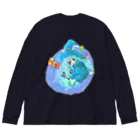 miku'ꜱGallery星猫の魔法少女ゆるmiku with 使い魔にゃんズ Big Long Sleeve T-Shirt