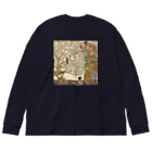 ノザキ-Nozakiの名画を楽しむてんとう虫〜抱きあう絵画〜 Big Long Sleeve T-Shirt