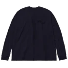 liKe meの月明かりビッグシルエットロンT　パープル Big Long Sleeve T-Shirt