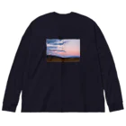 shop891のすすきと夕暮れ Big Long Sleeve T-Shirt