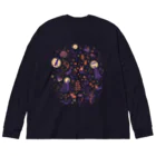 ナコの夜の森 Big Long Sleeve T-Shirt