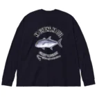 猫と釣り人のROUNINAJI_EB_2CW Big Long Sleeve T-Shirt