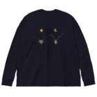 L_arctoaのカマキリの昼と夜の複眼（絵文字、背景透過ver） Big Long Sleeve T-Shirt