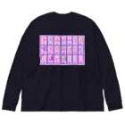 LalaHangeulのハングル母音とローマ字の対応表 Big Long Sleeve T-Shirt