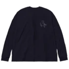 猫井コーシュカのおっさん座りねこ（緑） Big Long Sleeve T-Shirt