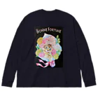 Ａｔｅｌｉｅｒ　Ｈｅｕｒｅｕｘのしあわせのねこの花束 Big Long Sleeve T-Shirt