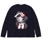 ちぐはぐ屋さんのアカオニちゃん Big Long Sleeve T-Shirt