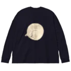 まるくの満月猫 Big Long Sleeve T-Shirt