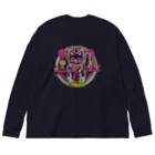 万福遐福商店の猫ちゃんロゴシリーズ Big Long Sleeve T-Shirt