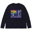 黒メガネのアトリエ(KuromeganesAtlier)の『ポップ･シティ』 Big Long Sleeve T-Shirt