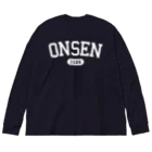 温泉グッズ@ブーさんとキリンの生活のONSEN 1126（ホワイト） Big Long Sleeve T-Shirt