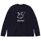 うさくら屋のおよぐうさくら (W) Big Long Sleeve T-Shirt