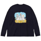 Beautiful Earthの海ゴミに悩むアザラシ3兄弟 Big Long Sleeve T-Shirt