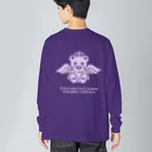 P➛fam.comのP➛kumaちゃん(王冠Ver.) ビッグシルエットロングスリーブTシャツ