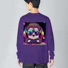 yu-tata-yuのアゲ上げ！DJハリネズミくん Big Long Sleeve T-Shirt