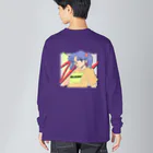 みどりいろ通信のあっかんべー Big Long Sleeve T-Shirt