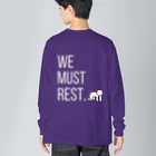 tired.の【オータム】"We must rest." by tired. ビッグシルエットロングスリーブTシャツ