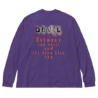 PALA's SHOP　cool、シュール、古風、和風、のDEVIL　「Just the way you are .」 ビッグシルエットロングスリーブTシャツ