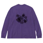 puqpuq Waveformのpuqpuq flower ビッグシルエットロングスリーブTシャツ