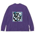 NATTOMOのボクシング女子 Big Long Sleeve T-Shirt