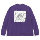 藤本巧の踊るタツタアゲくんワンポイントTシャツ Big Long Sleeve T-Shirt