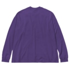 TM-3 Designの名画 × BEER（ミュシャ）白線画 *文字なしver. Big Long Sleeve T-Shirt