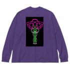 現代アートの巨匠の5画の花 Big Long Sleeve T-Shirt