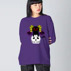 ナチュラルサトシのめへの悪魔と髑髏 Big Long Sleeve T-Shirt