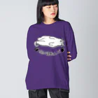 LalaHangeulの猫が寝転んだ Big Long Sleeve T-Shirt