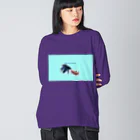 ♡BE HAPPY♡の恋する魚たち Big Long Sleeve T-Shirt