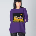 心の森ミュージアム　遊童館の星降る夜　b Big Long Sleeve T-Shirt