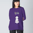 NIKORASU GOのユーモア歴史デザイン「無念」（Tシャツ・パーカー・グッズ・ETC） ビッグシルエットロングスリーブTシャツ