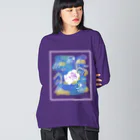 テディ轟の沈む・テディ轟 Big Long Sleeve T-Shirt