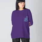 あほげー公式ショップsuzuri支店の【あほげー公式グッズ】控えめの「あ」 Big Long Sleeve T-Shirt