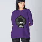 DIRTY FRIENDSのマッドハッター モノクロ Big Long Sleeve T-Shirt