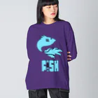 KfamiliaのFISH ビッグシルエットロングスリーブTシャツ