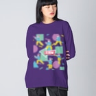 中華呪術堂（チャイナマジックホール）の透明【80年代風】太極拳  Big Long Sleeve T-Shirt