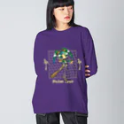 めめ郎のヤシの人_背景なし Big Long Sleeve T-Shirt