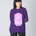 かわいいもののおみせ　いそぎんちゃくのゆめかわ魔法少女ちゃん ビッグシルエットロングスリーブTシャツ