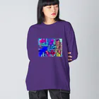 小6自閉スペクトラム症の女の子のお部屋の海の中 Big Long Sleeve T-Shirt