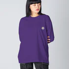 #Me-tag me-のPlumeria Big Long Sleeve T-Shirt