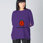 MrKShirtsのTentoumushi (てんとう虫) 色デザイン ビッグシルエットロングスリーブTシャツ