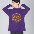 HANAE＊の赤いお花 ビッグシルエットロングスリーブTシャツ