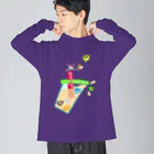 Lily bird（リリーバード）のタピオカ小鳥とミルクティー Big Long Sleeve T-Shirt