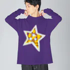 🐶シュナといろいろ🎨のきらきら星⭐︎ ビッグシルエットロングスリーブTシャツ