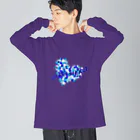 MZグラフィックスのスイートハート　ブルー　青 Big Long Sleeve T-Shirt