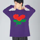 Lily bird（リリーバード）の深紅の薔薇① Big Long Sleeve T-Shirt