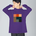 3×3 のドット絵のムンクの叫び - 3×3 のドット絵 Big Long Sleeve T-Shirt